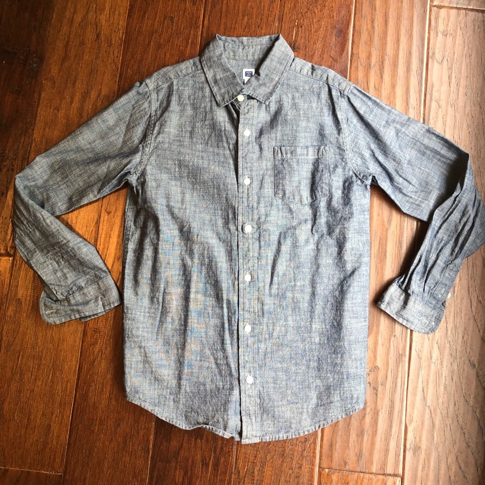 Janie and Jack Chambray button down. Size 10.